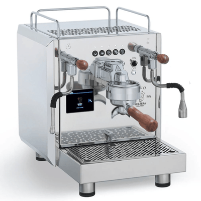 Bezzera Duo DE Volumetric dual boiler espresso machine in stainless steel