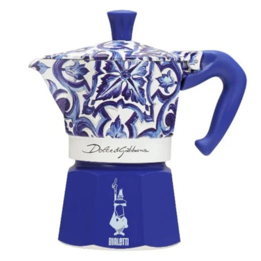 Bialetti Dolce&Gabbana Mediterranean Blue 3 Cup - Prestige Coffee - Bialetti -