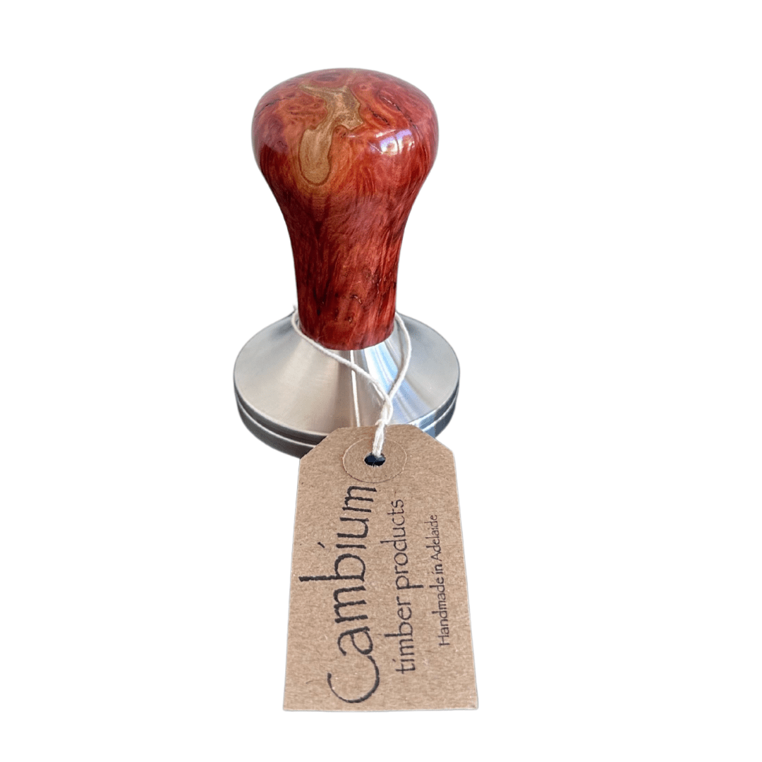 Cambium 58.5mm Unique Wooden Tamper Dark Wood - Prestige Coffee - Cambium -