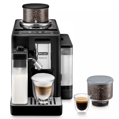 Delonghi Rivelia Black Coffee Machine Factory Seconds EXAM44055B