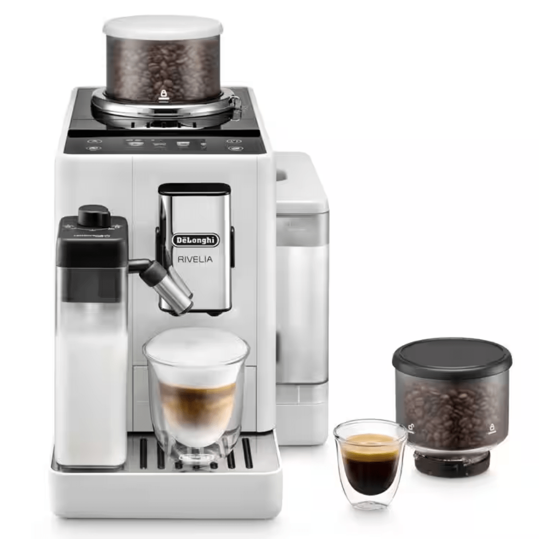 Delonghi Rivelia White Factory Seconds - Prestige Coffee - Delonghi -