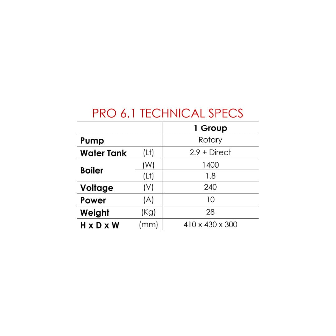 Isomac Pro 6.1 - Prestige Coffee - Isomac - Stainless