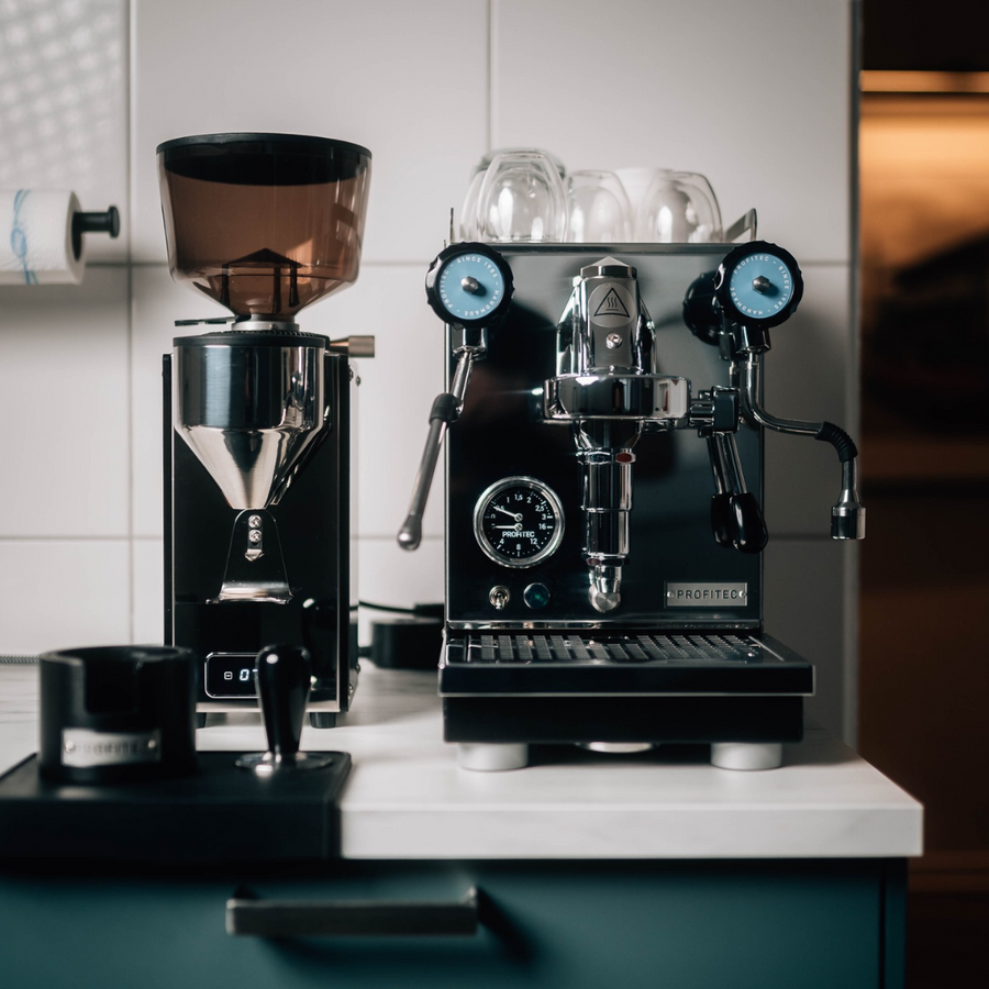Profitec espresso machine being serviced