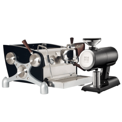 Slayer Espresso V3 machine and Mazzer Philos grinder bundle in black