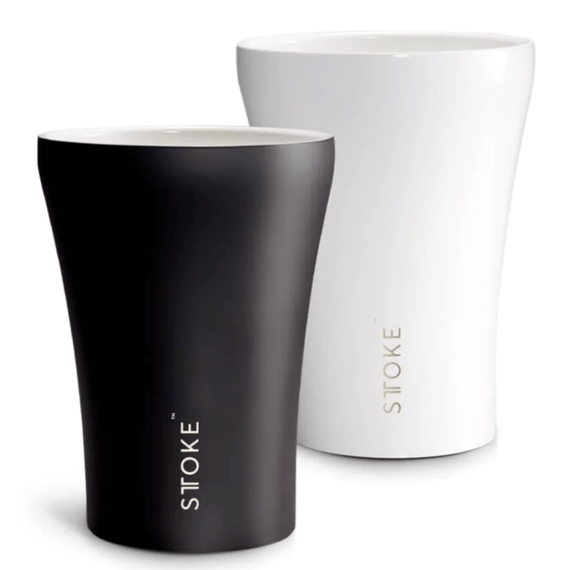STTOKE Ceramic Reusable Cup 8oz - Prestige Coffee - Sttoke - Black