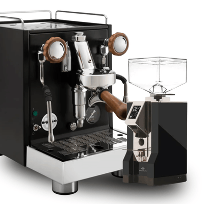 Wega W Mini espresso machine and Eureka Specialita grinder bundle in black