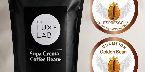 The Luxe Lab Supa Crema Coffee Beans Win 2 Awards: 2026 Golden Bean Australasia