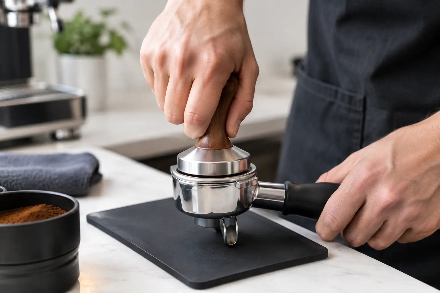 How to Tamp Espresso Evenly for Better Shots - Prestige Coffee