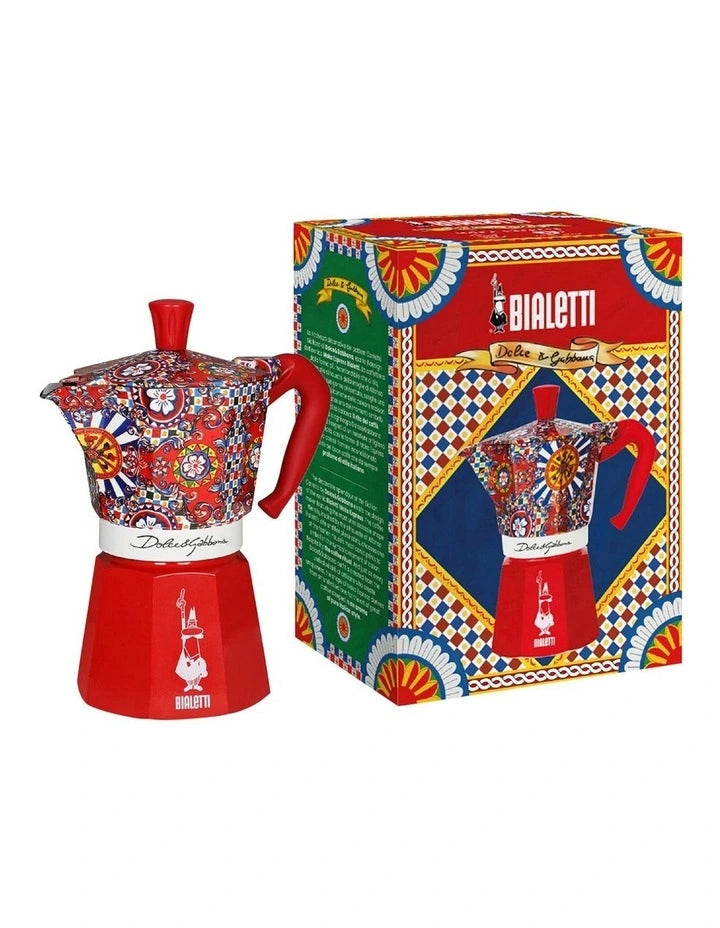Bialetti Dolce&Gabbana Moka Express 6 Cup Sicilian Cart