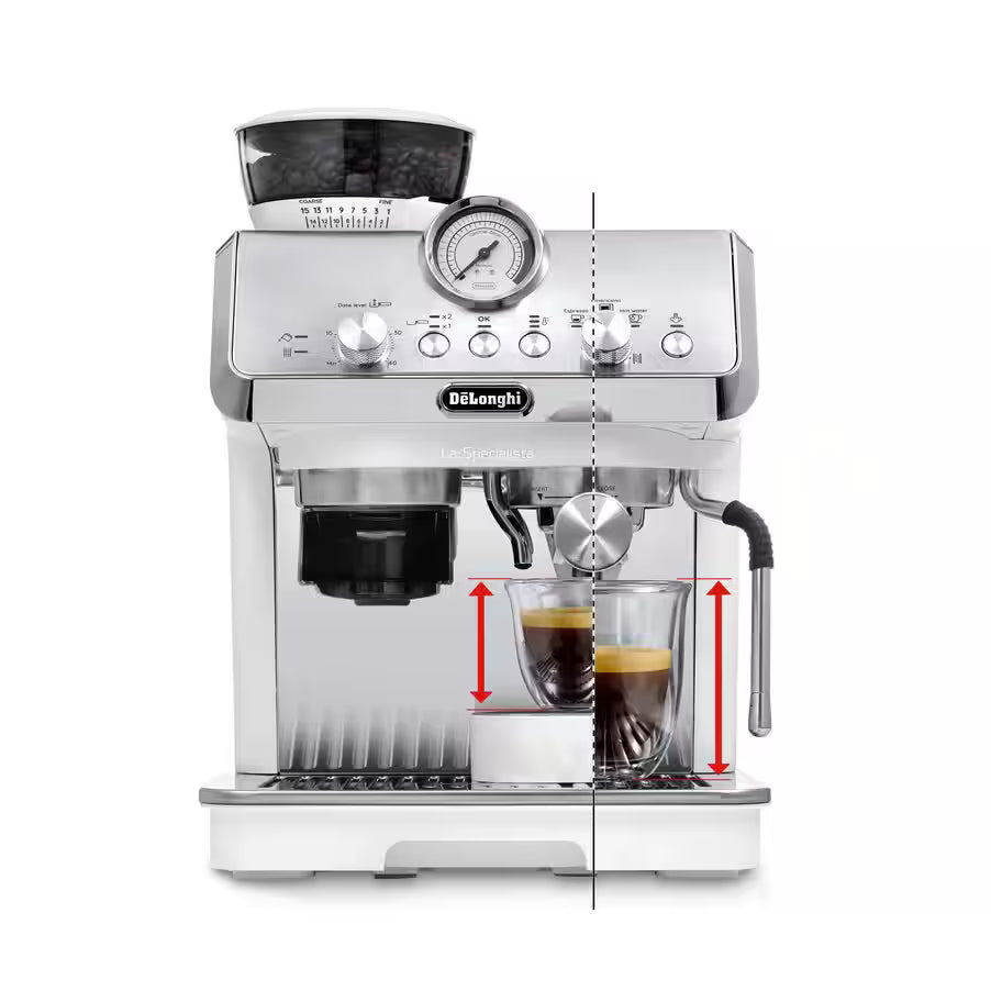 De'Longhi La Specialista Arte White Coffee Machine Factory Seconds EC9155W