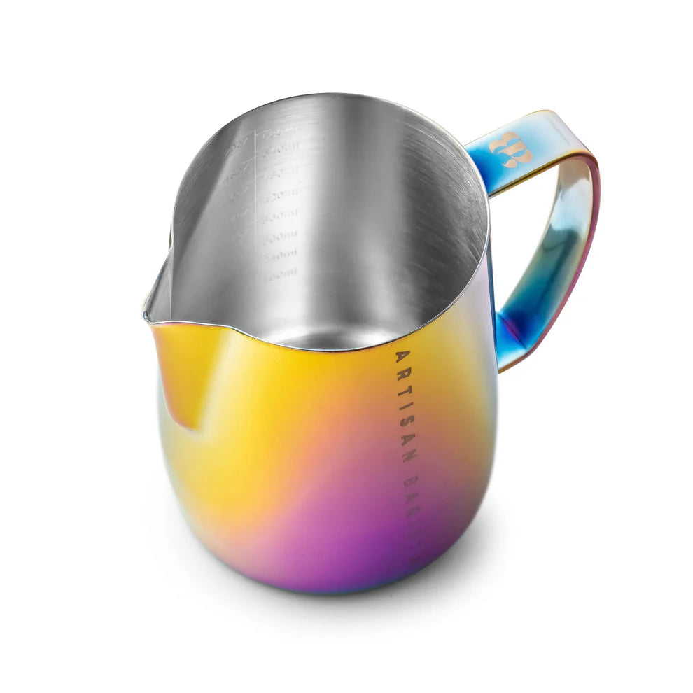 Artisan Barista 600ml Metalic Rainbow Milk Jug