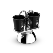 Bialetti Black Mini Induction Set with 2 Cups