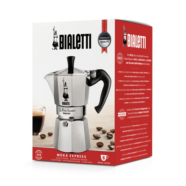 Bialetti Moka Express 6 Cup Stovetop Coffee Maker