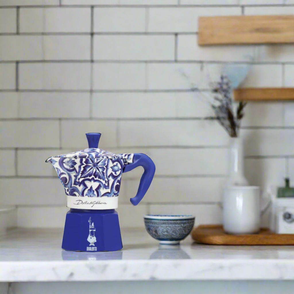 Moka Bialetti Dolce&Gabbana Mediterranean Blue 3 Cup