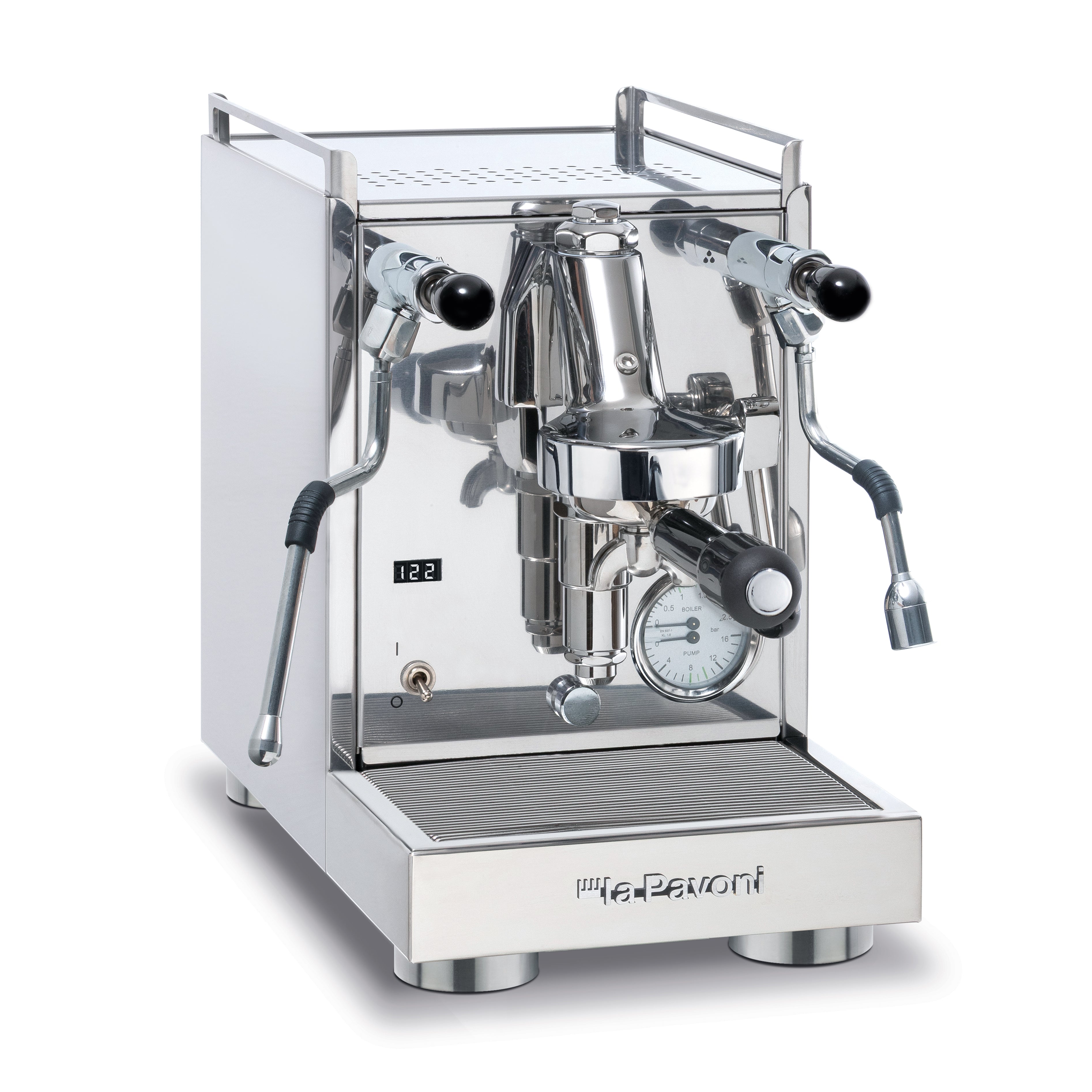 La Pavoni Mini Cellini X Stainless & Black Bakelite Coffee Machine + 𝗧𝗥𝗘𝗔𝗦𝗨𝗥𝗘 𝗖𝗛𝗘𝗦𝗧