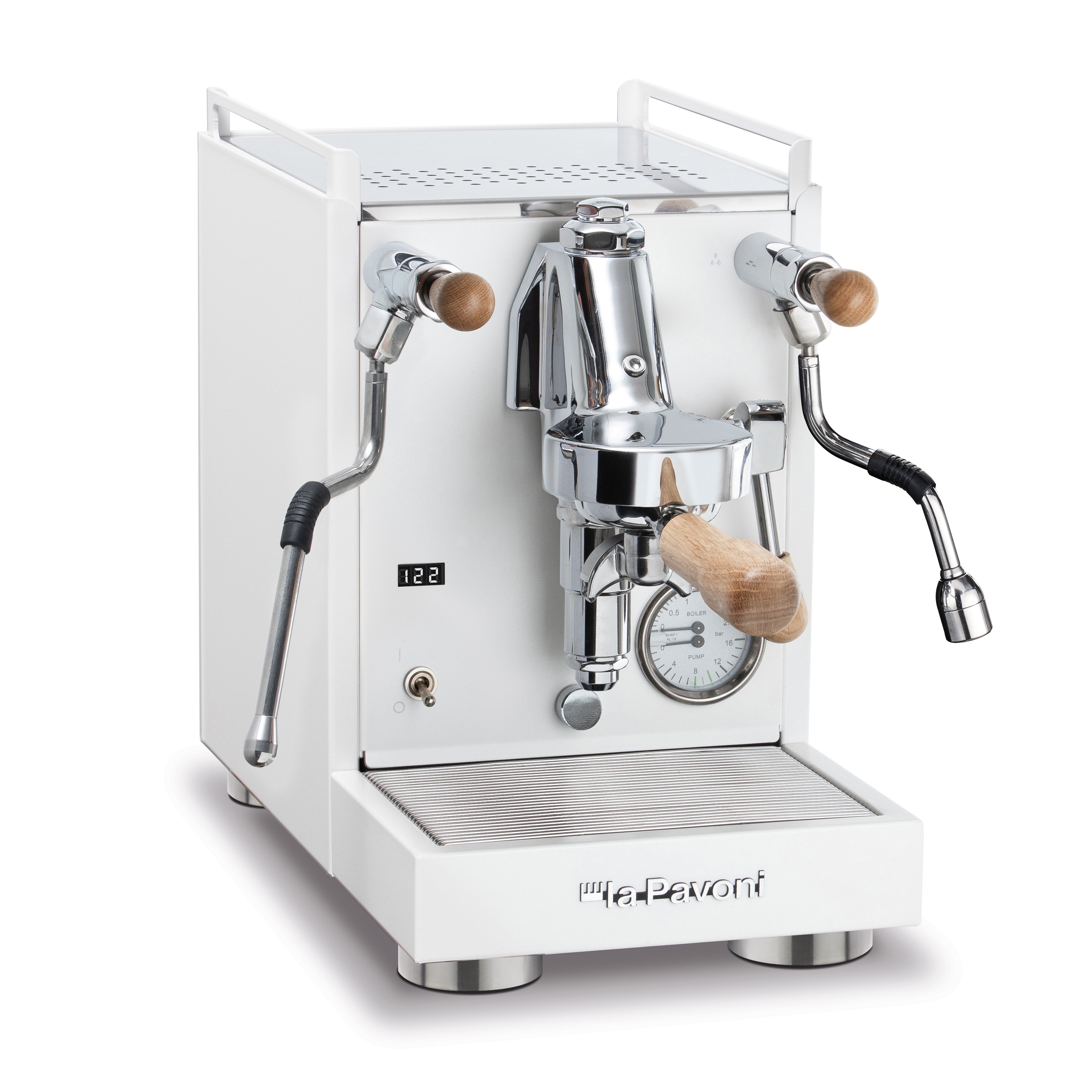 La Pavoni Mini Cellini X White & Oak Coffee Machine + 𝗕𝗢𝗡𝗨𝗦 4 𝗠𝗢𝗡𝗧𝗛 𝗖𝗢𝗙𝗙𝗘𝗘 𝗦𝗨𝗕𝗦𝗖𝗥𝗜𝗣𝗧𝗜𝗢𝗡