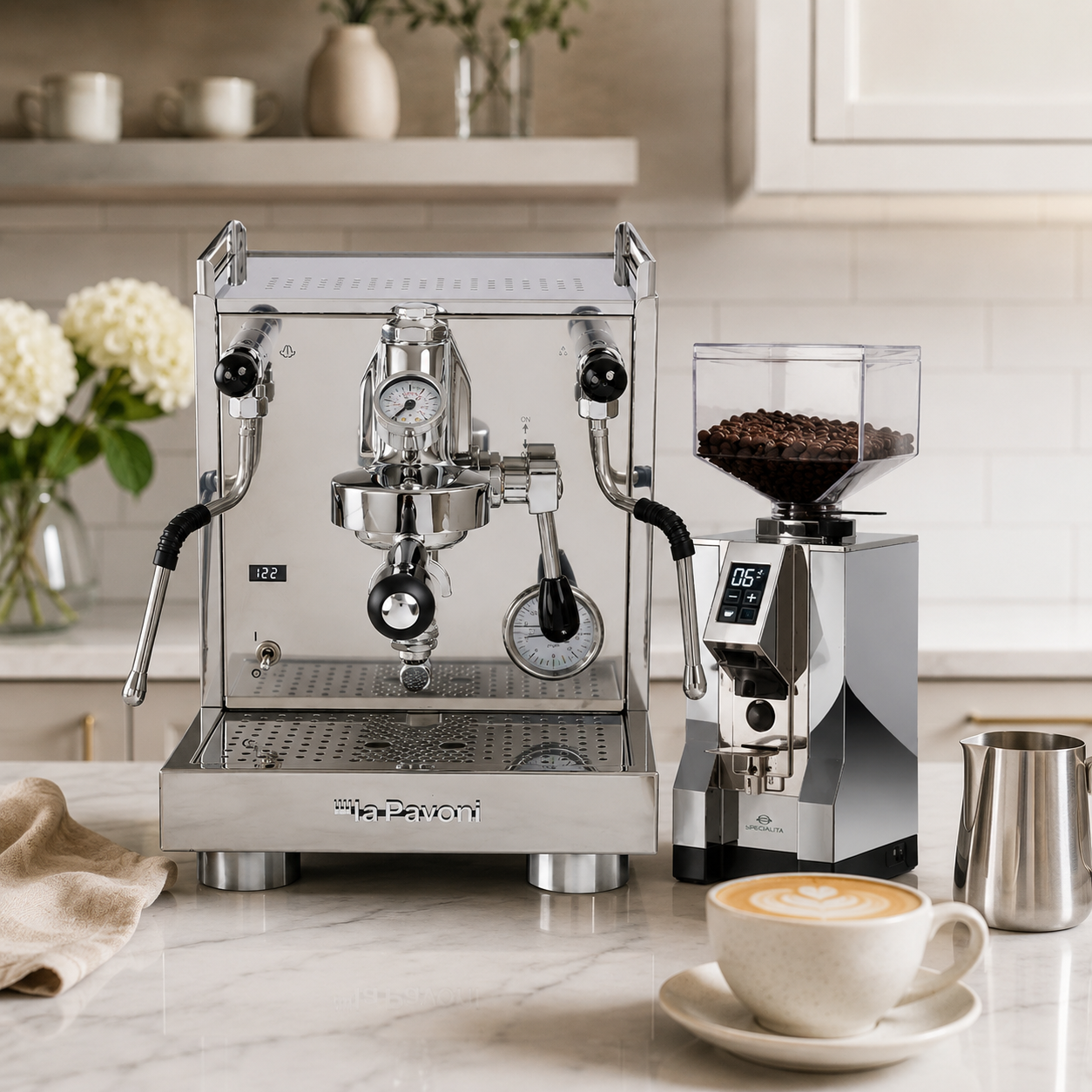 La Pavoni Cellini Evolution PID & Eureka Specialita Coffee Machine & Grinder Bundle + 𝗕𝗢𝗡𝗨𝗦 1𝗞𝗚 𝗖𝗢𝗙𝗙𝗘𝗘