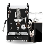La Pavoni Mini Cellini X Black Walnut & Eureka Specialita Coffee Machine & Grinder Bundle + 𝗕𝗢𝗡𝗨𝗦 1𝗞𝗚 𝗖𝗢𝗙𝗙𝗘𝗘