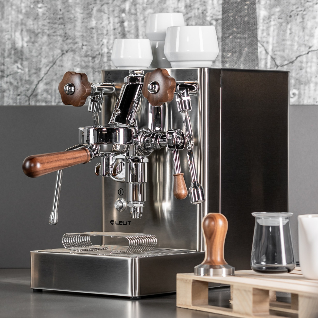 Lelit Mara X V2 PL62X Coffee Machine stainless lifestyle photo