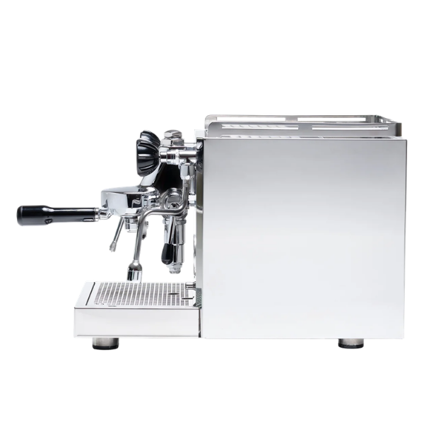 Quick mill elevate r coffee machine side view on a white background
