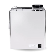 Quick Mill Pegaso coffee machine back view on a white background