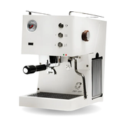 Quick mill coffee machine in white on a white background