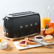 Smeg 50's Style Long 4 Slot Toaster TSF02 - Carton Damaged