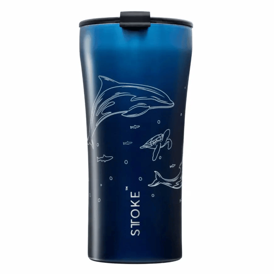 Sttoke 16oz Ocean Glow Reusable Coffee Cup