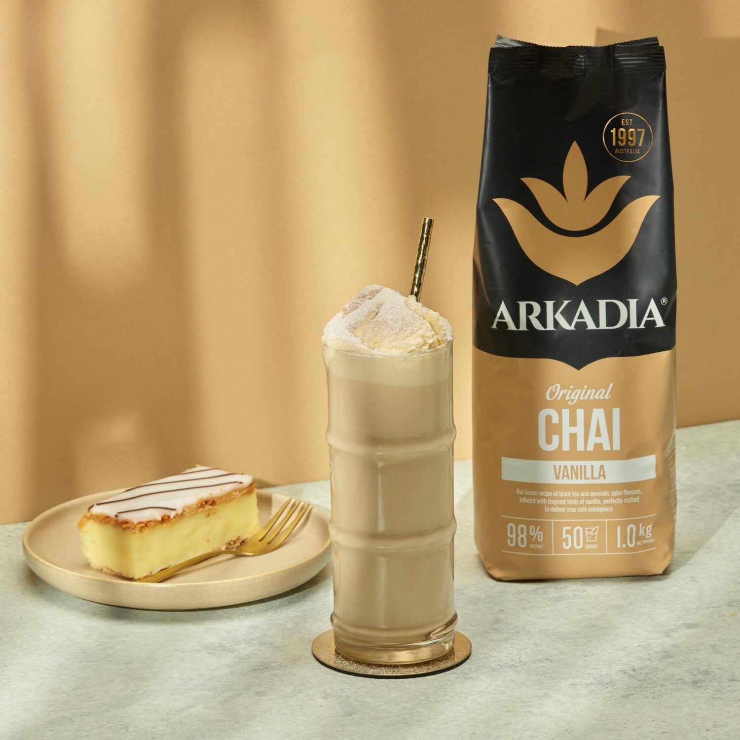 Arkadia Chai Tea Vanilla 1kg - Prestige Coffee - Arkadia - 