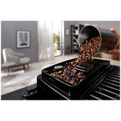 De'Longhi Magnifica Start with Milk ECAM22063B fully automatic coffee machine in black, detail view