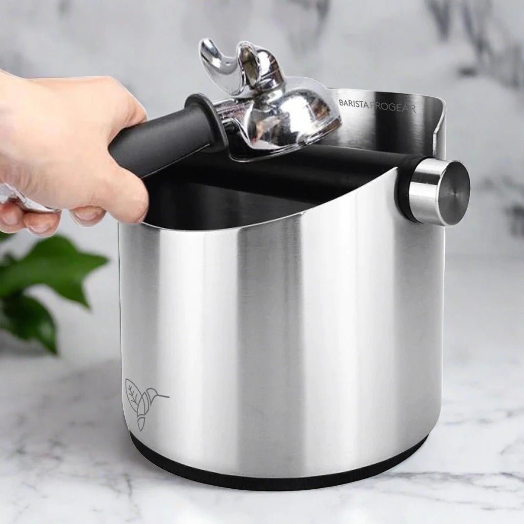 Barista Progear Silver Home Knock Bin - Prestige Coffee - Barista Progear - 