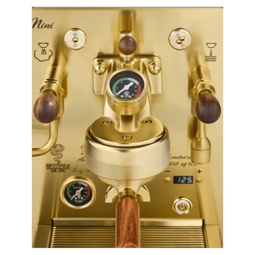 Bezzera Nini De Volumetric Coffee Machine Limited Edition Gold & Rosewood - Prestige Coffee-Bezzera-Green