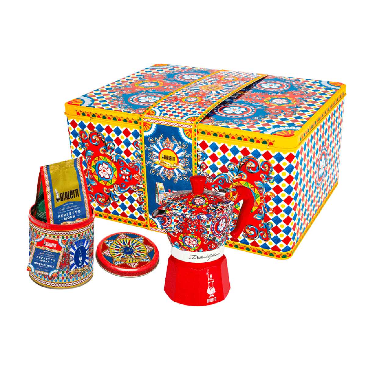Bialetti Dolce&Gabanna 3 Cup & Coffee Tin Gift Set - Prestige Coffee - Bialetti - 
