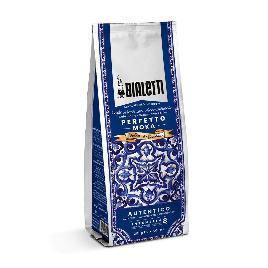 Bialetti Dolce&Gabbana Blue Gift Tin & Perfetto Moka Autentico Coffee 200g - Prestige Coffee - Bialetti - 