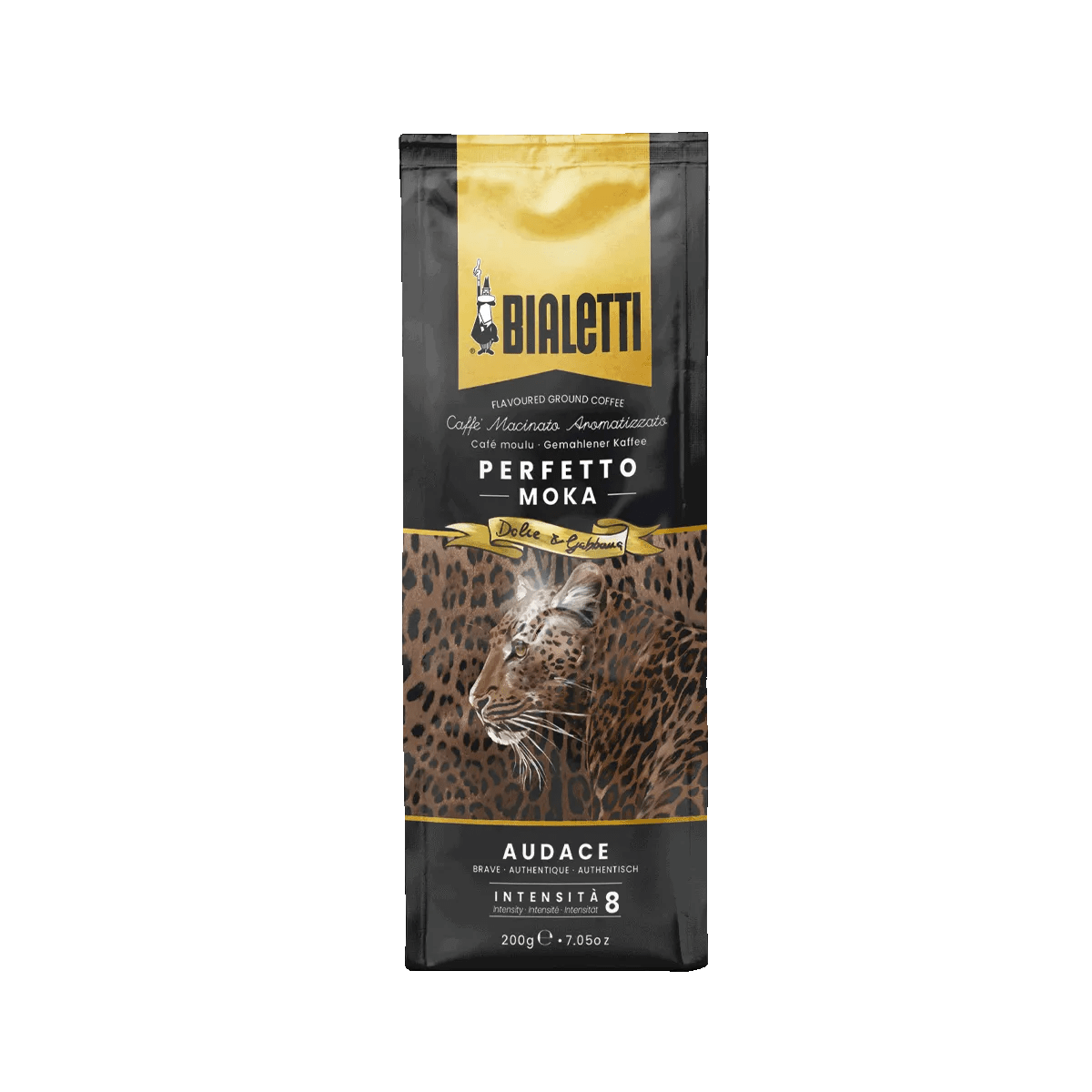 Bialetti Dolce&Gabbana Leopardo Gift Tin & Perfetto Moka Audace Coffee 200g - Prestige Coffee-Bialetti-