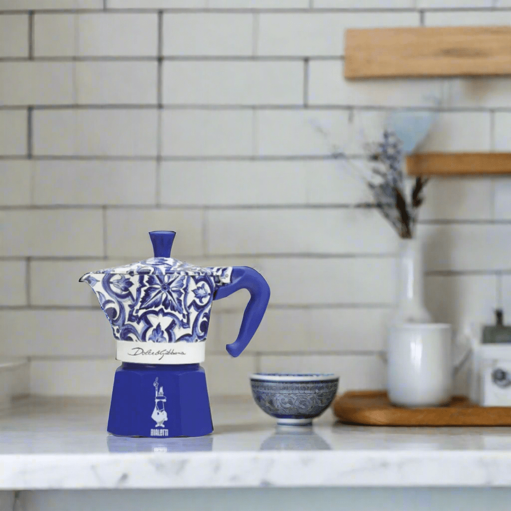 Bialetti Dolce&Gabbana Mediterranean Blue Gift Set 3 Cup - Prestige Coffee - Bialetti - 
