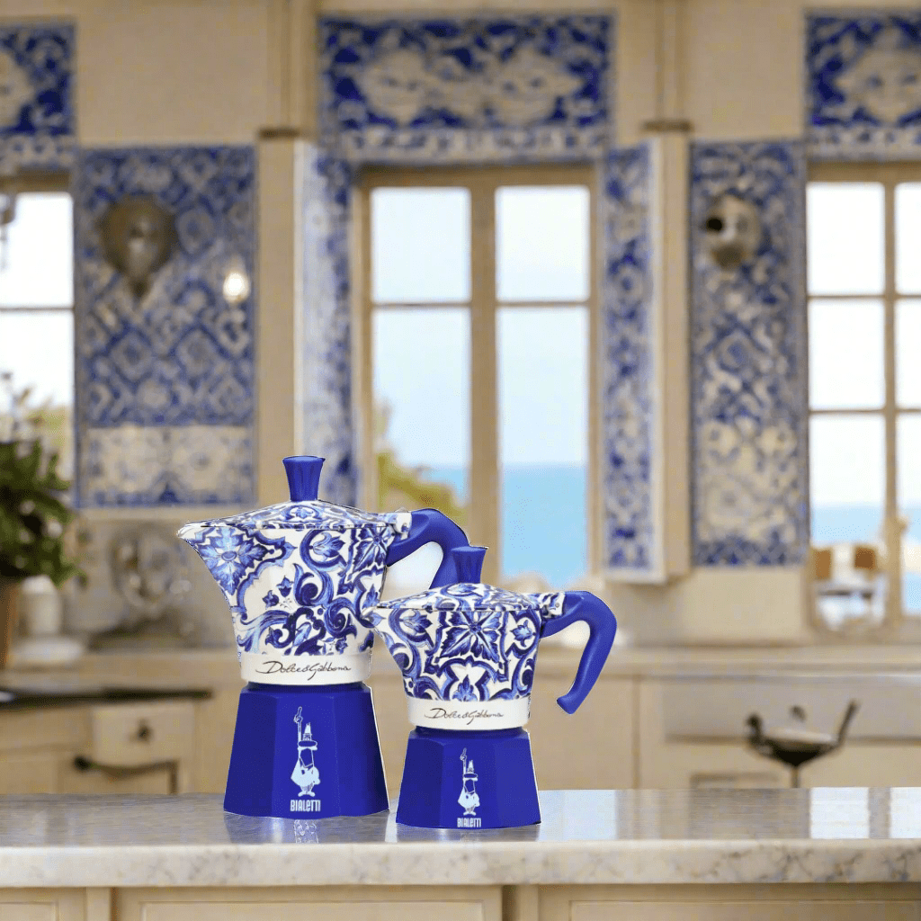 Bialetti Dolce&Gabbana Mediterranean Blue Gift Set 3 Cup - Prestige Coffee - Bialetti - 