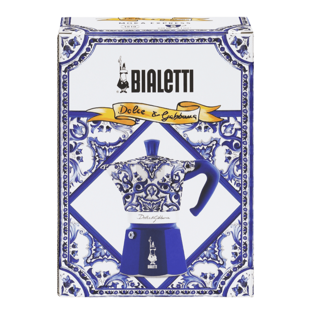 Bialetti Dolce&Gabbana Mediterranean Blue Gift Set 6 Cup - Prestige Coffee - Bialetti - 