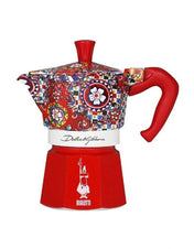 Bialetti Dolce&Gabbana Moka Express 3 cup stovetop espresso maker, alternate view