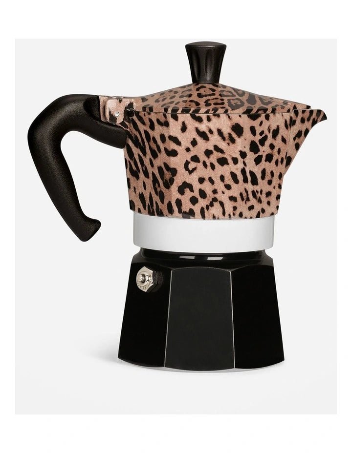 Bialetti Dolce&Gabbana Moka Express 3 cup in Leopardo design, alternate view