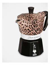 Bialetti Dolce&Gabbana Moka Express 3 cup in Leopardo design, feature view