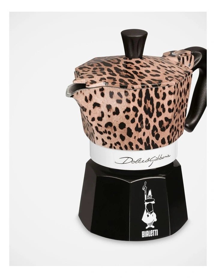 Bialetti Dolce&Gabbana Moka Express 3 cup in Leopardo design, feature view