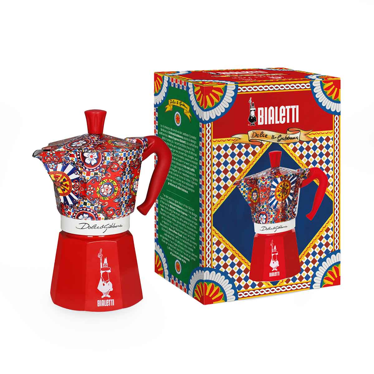 Bialetti Dolce&Gabbana Moka Express 6 Cup - Prestige Coffee - Bialetti - 