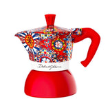 Bialetti Dolce&Gabbana Moka Induction 4 cup in Sicilian Cart design