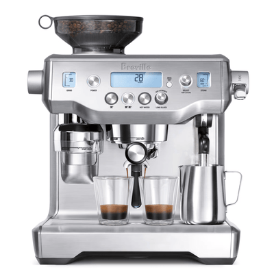 Breville Oracle espresso machine in stainless steel