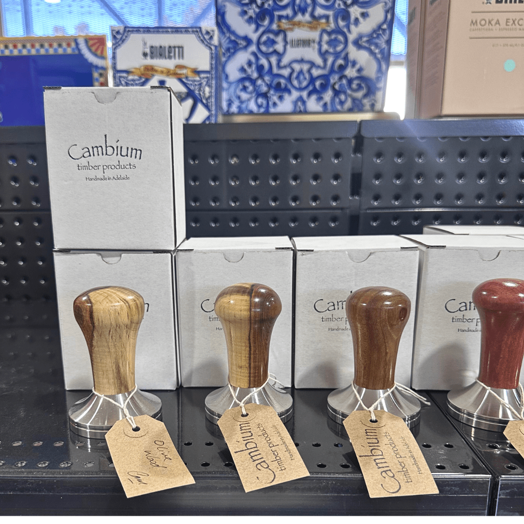 Cambium 58.5mm Unique Wooden Tamper Light Wood - Prestige Coffee - Cambium - 