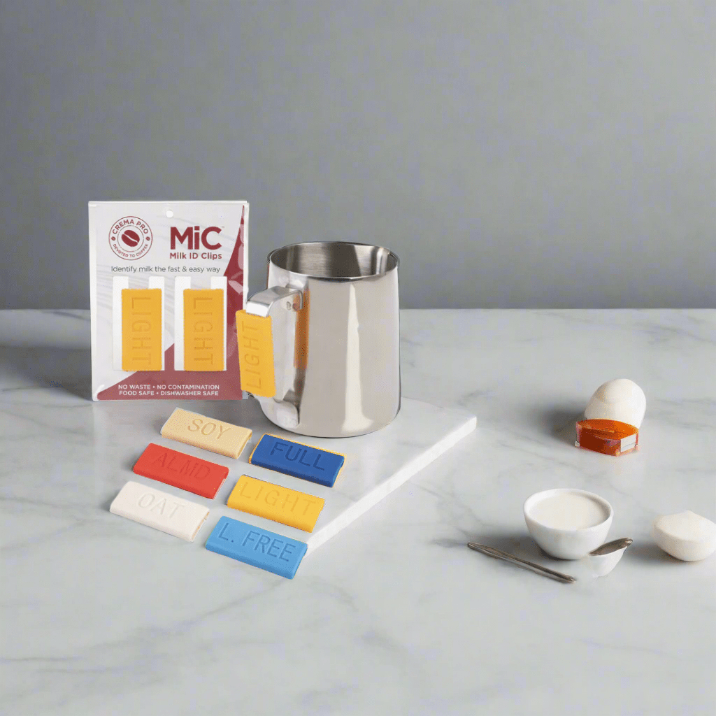 Crema Pro Milk Jug ID Clips - Full - Prestige Coffee - Crema Pro - 