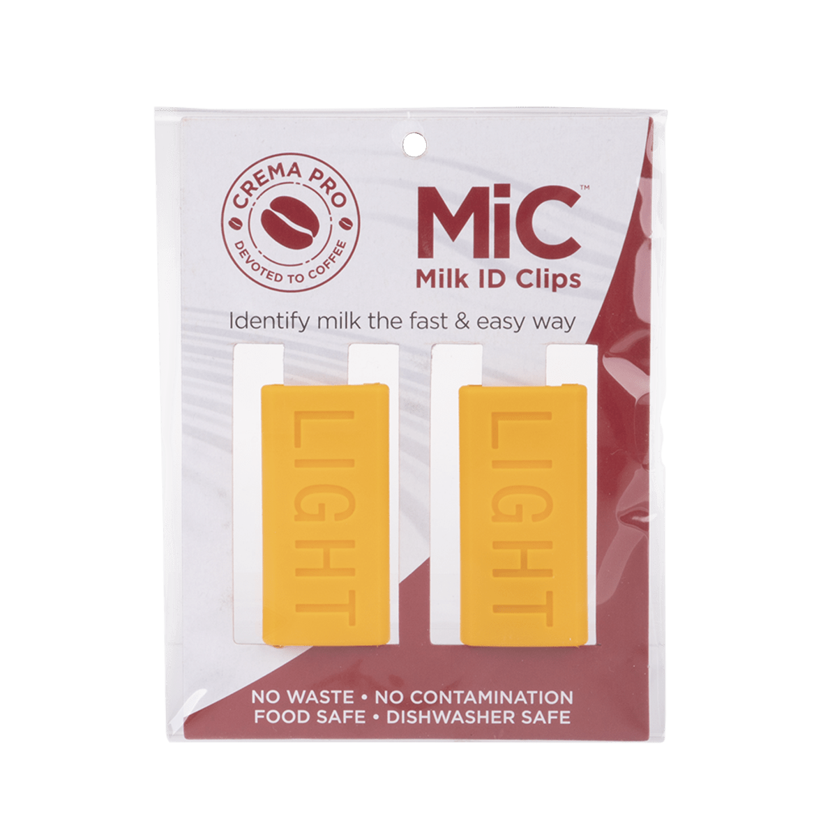Crema Pro Milk Jug ID Clips - Light - Prestige Coffee - Crema Pro - 