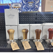 Cambium 58.5mm Unique Wooden Tamper Light Wood