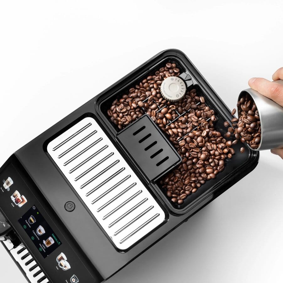 De'Longhi Eletta Explore ECAM45055G coffee machine in grey, factory seconds, additional view
